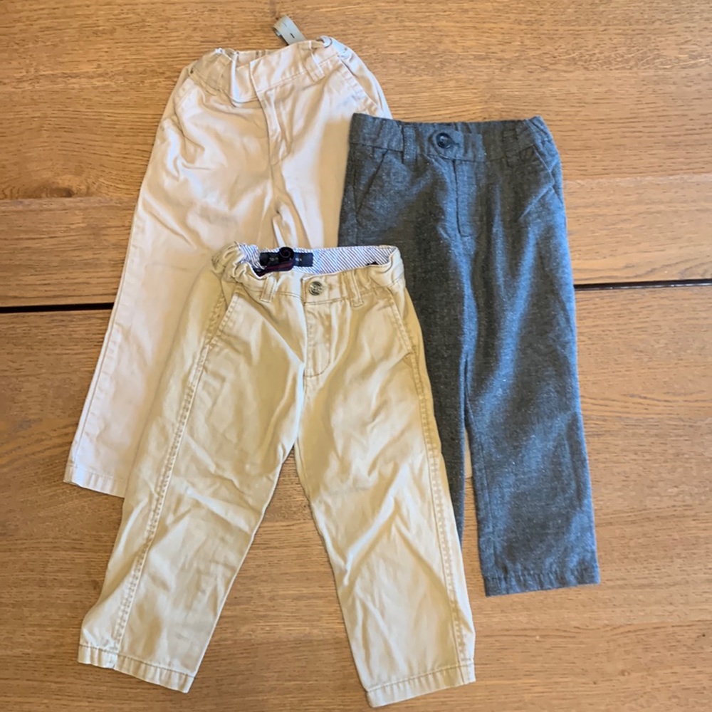 Boys 3T Tommy Hilfiger  and Cherokee dress pants, lot of 3.